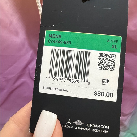 Nike Air Jordan DNA HBR Pool Shorts Sz Mens Large Rainbow Sherbet NWT Size XL - Picture 4 of 8